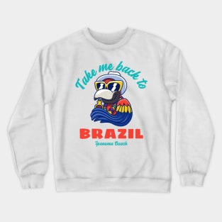 Ipanema Beach Brazil Vacation Rio De Janeiro Crewneck Sweatshirt